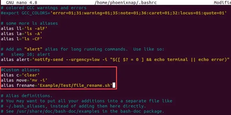 ساخت ALIAS در لینوکس