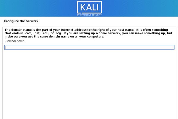 ایجاد حساب کاربری در نصب کالی لینوکس
